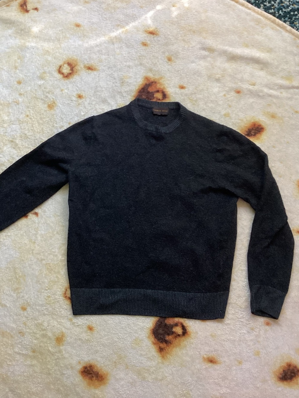 Classic Black Crewneck Men’s Sweater